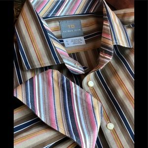 Men’s XL Thomas Dean button up long sleeve shirt